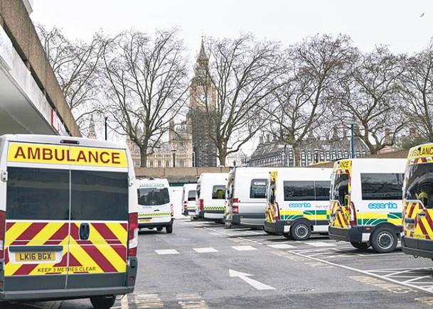 英逾萬救護車職員  聖誕前罷工