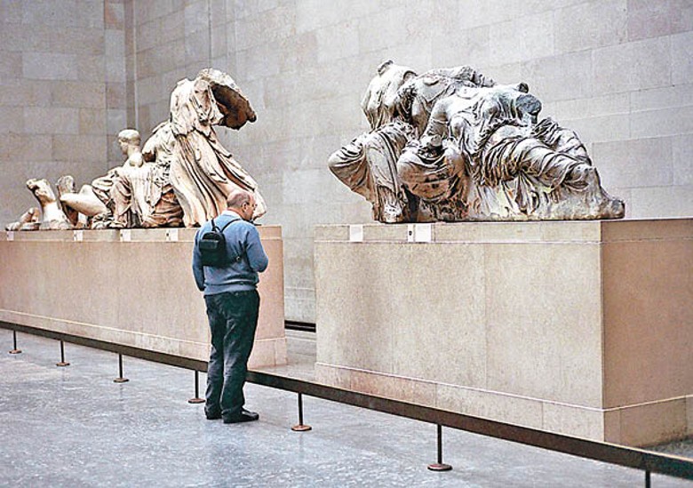 英國拒絕交還巴特農神殿雕像予希臘。（Getty Images圖片）