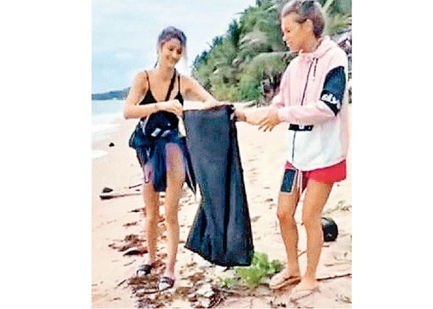 法國3女客  自發清蘇梅島垃圾