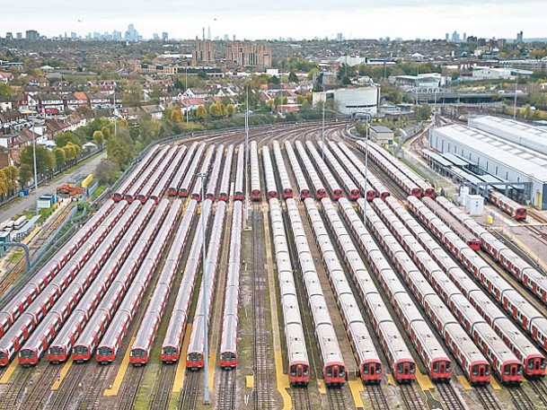 英國列車服務恐受罷工影響。（Getty Images圖片）