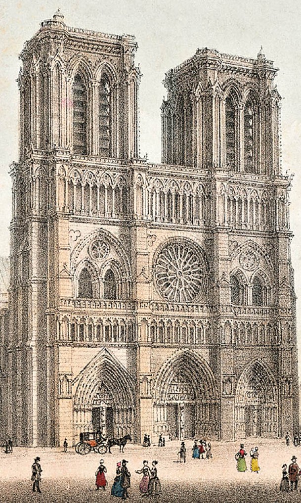 巴黎聖母院歷史悠久。