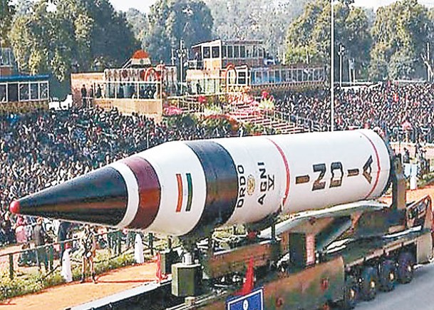 印度近年多次試射導彈。