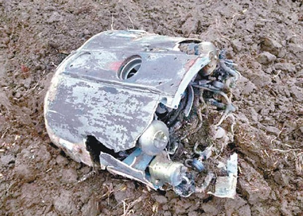 烏克蘭S300防空導彈殘骸墜落白羅斯境內。