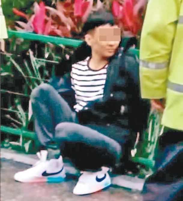 溫男（圖）被警方逮捕。