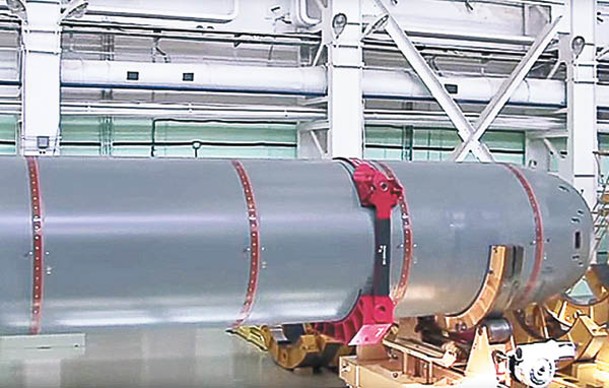 報道指俄羅斯已經生產海神核動力魚雷。