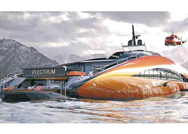 潮流創意：水翼超級遊艇 高速航行