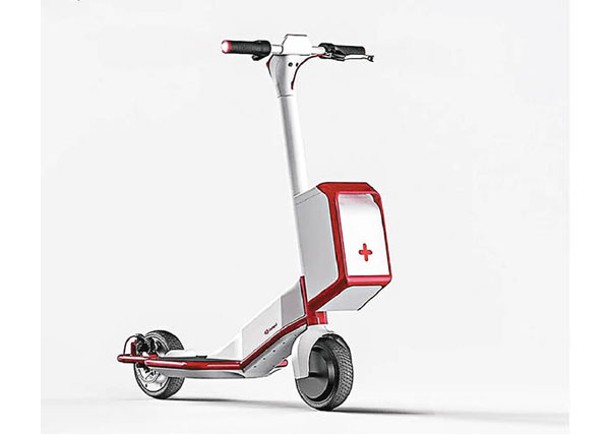 潮流創意：電動救護踏板車