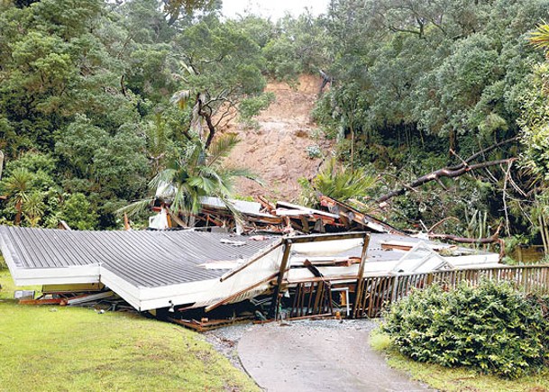 新西蘭風災塌山泥  頒緊急狀態