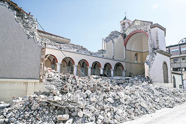 土耳其災區建築物損毀情況嚴重。