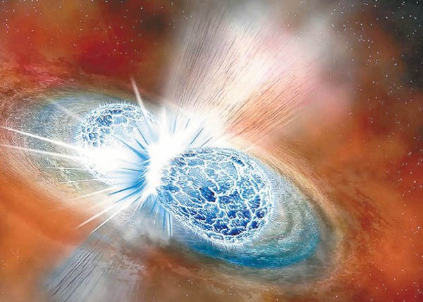 中子星相撞  爆炸呈完美球狀