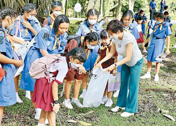 女童軍響應世界靜思日  推廣環保