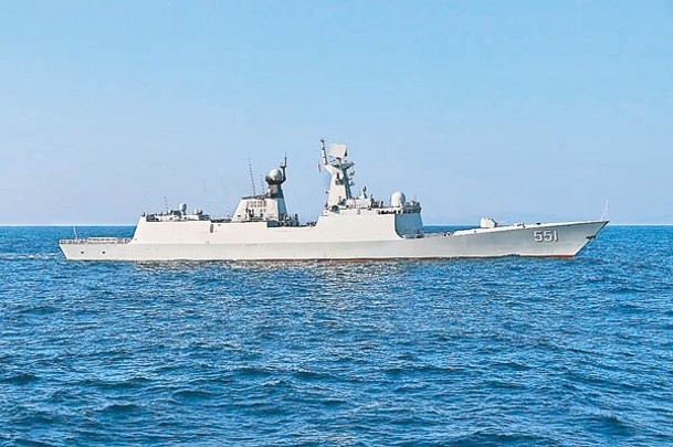 054A型導彈護衞艦巴彥淖爾號。