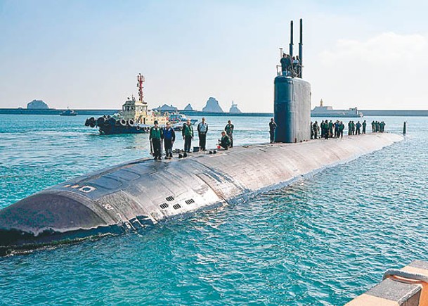 美核潛艇抵釜山基地  嚴厲警告朝
