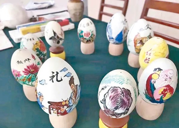 蛋繪得栩栩如生。