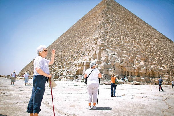 胡夫金字塔是現存最大金字塔。（Getty Images圖片）