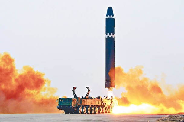 北韓近期多次試射洲際彈道導彈。