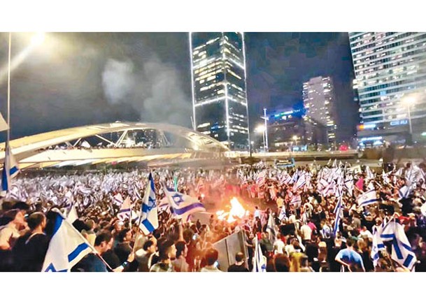 司法改革  風波擴大  以色列70萬人上街