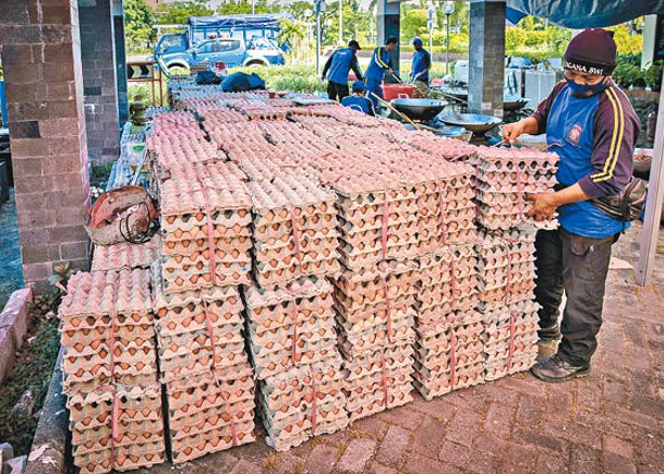 新加坡向印尼進口雞蛋。（Getty Images圖片）
