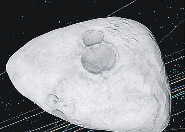 NASA模擬小行星「2023 FM」的形狀。