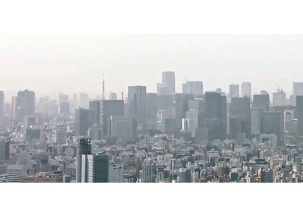沙塵席捲日韓 東京能見度降