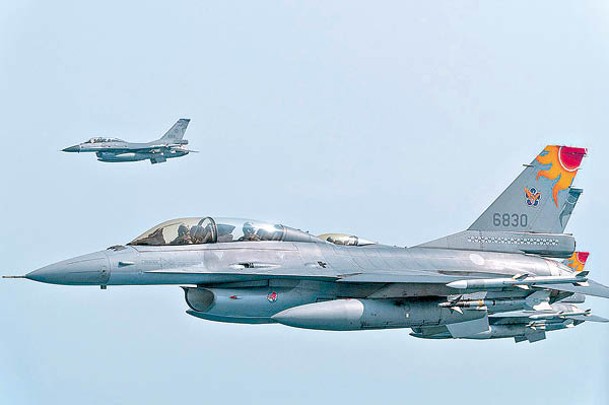 台軍具備完全任務能力的戰機有限，圖為台軍F16戰機。