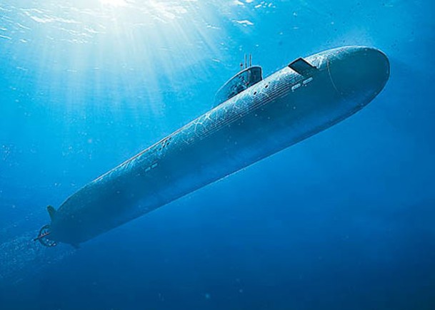 澳洲未來將配備AUKUS級核動力潛艇；圖為構想圖。