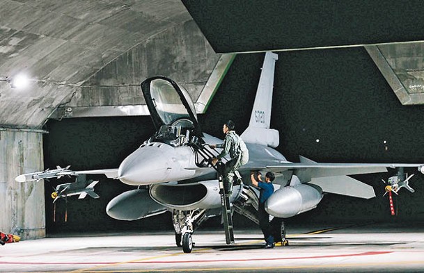 台灣向美國採購F16V戰機出現延誤。（中時電子報圖片）