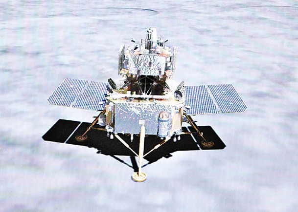 嫦娥五號採集月壤樣本。