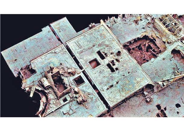 水底70萬照片 助細節重建 鐵達尼號3D窺全貌