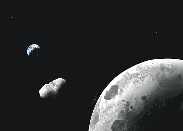2023 FW13是類月球小行星；圖為構想圖。