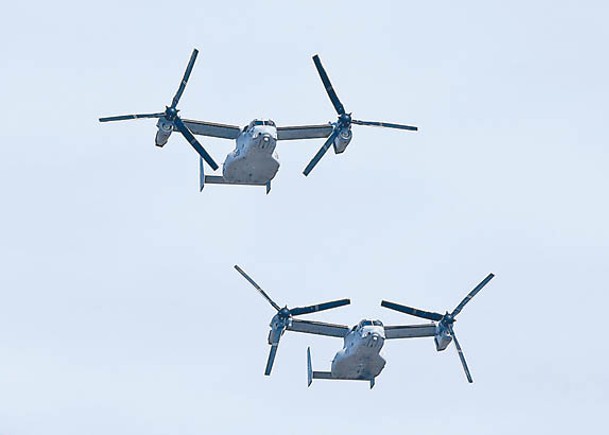日本陸上自衞隊將在佐賀駐地部署V22魚鷹運輸機。（Getty Images圖片）