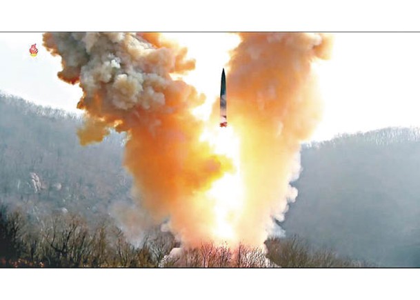 北韓持續研發及測試導彈。