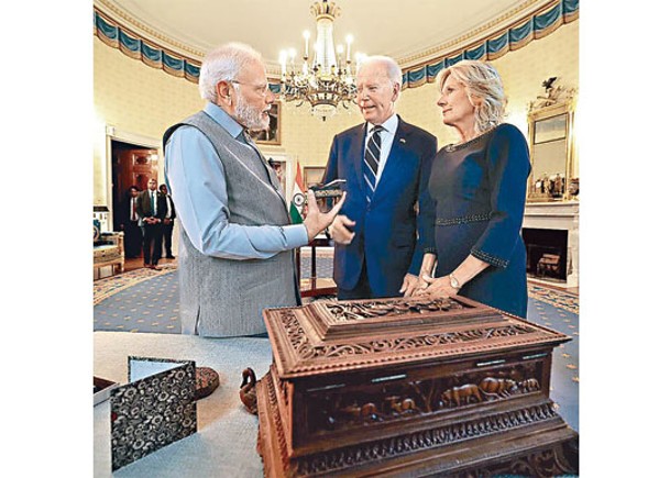 印度總理續訪美  晤拜登夫婦