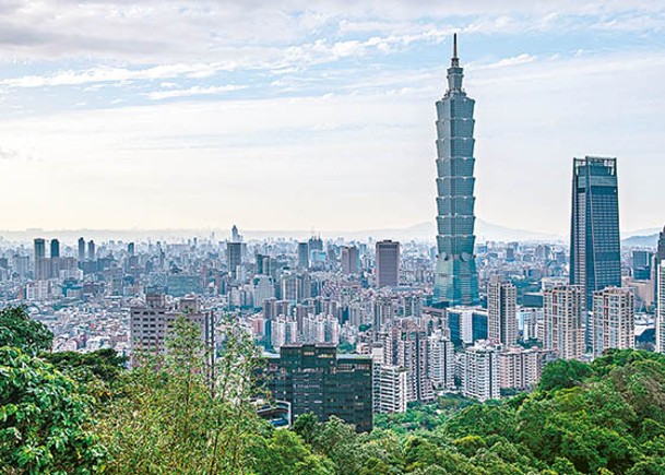 中國大陸堅決反對美台軍事聯繫，圖為台北市貌。（Getty Images圖片）