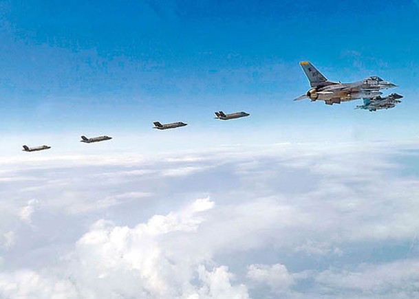 美韓兩國空軍定期舉行演習。