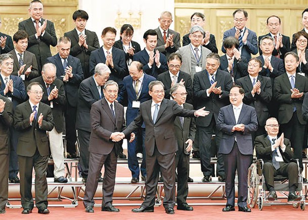 李強晤日本商團  贊成擴大對華投資