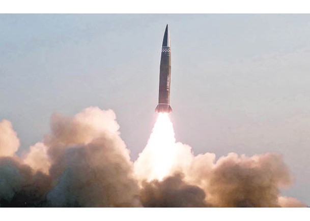 北韓再次試射導彈。