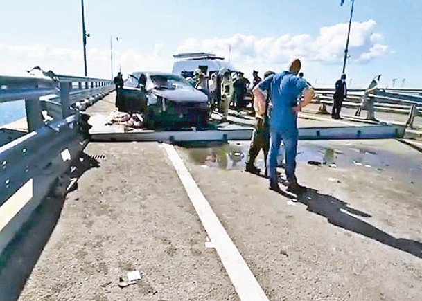 克里米亞大橋遇襲造成傷亡。