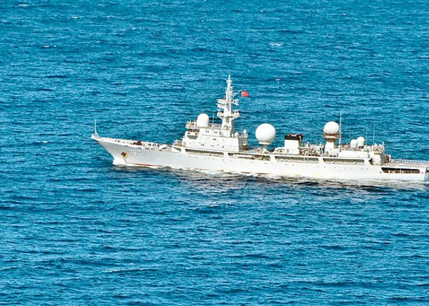 中國此前派遣電子偵察艦在澳洲外海活動。