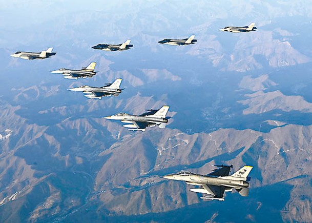 美韓舉行「雙鷹」聯合空中演習。