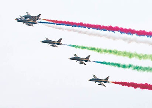 阿聯酋空軍曾在中國航空展進行表演。（Getty Images圖片）