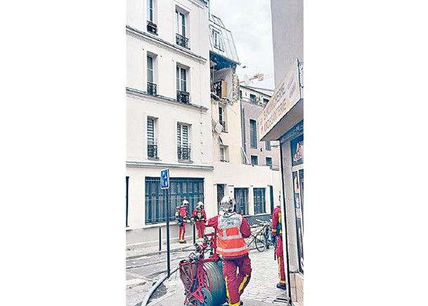 巴黎住宅爆炸5人受傷
