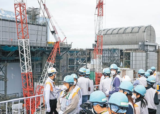 福島第一核電站將排核污水，安排外國記者參觀。（Getty Images圖片）