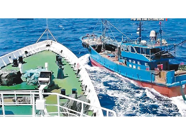 違規漁船暴力拒查  海警拘9人