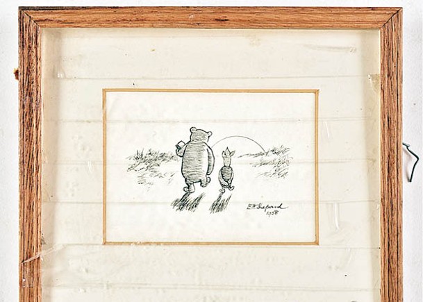 小熊維尼插畫家  初版故事手繪圖拍賣