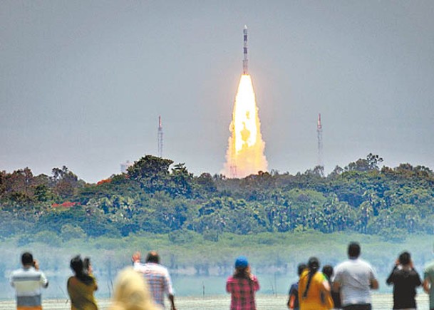 印度太陽探測器成功發射。（Getty Images圖片）