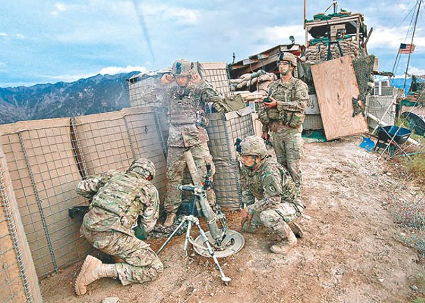 美軍曾駐守阿富汗。