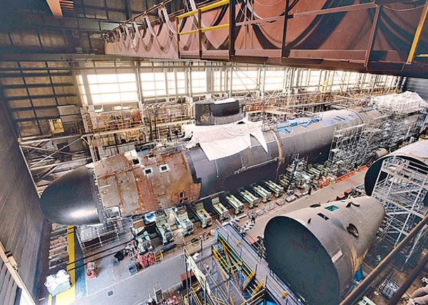 向澳洲售核潛艇  美擬提高產量