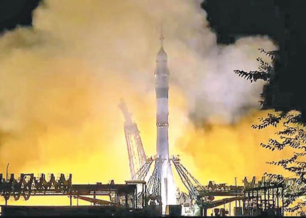 俄聯盟號載3人往國際太空站