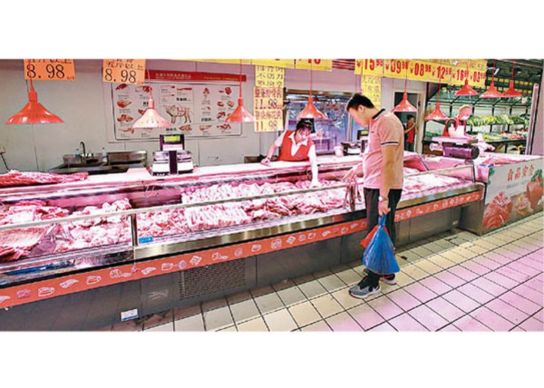 兩岸的豬肉市場需求量龐大。（中新社圖片）